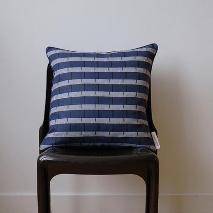 Vibrant 01 Linen Cushion 45x45cm | Blue Linen