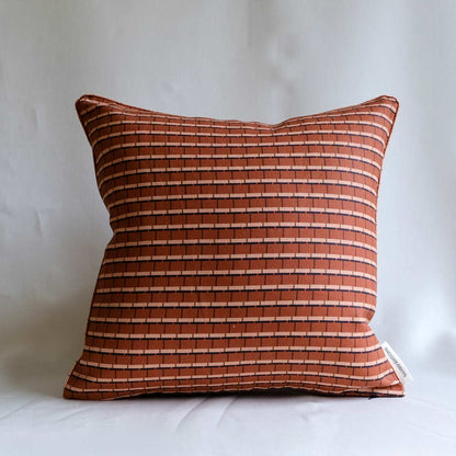 Vibrant 02 Linen Cushion 45x45cm | Terracotta Linen