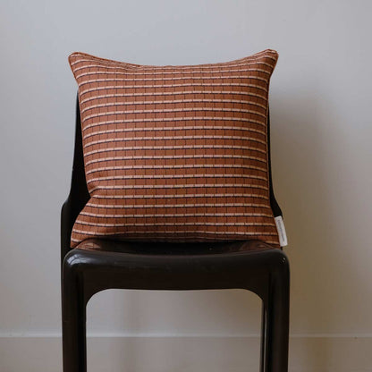 Vibrant 02 Linen Cushion 45x45cm | Terracotta Linen