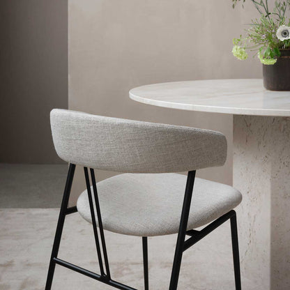 Violin Chair Fully Upholstered | Silver 60152 Tempt Fabric