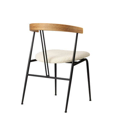 Violin Chair Seat Upholstered | Ivory 001 Karakorum Fabric