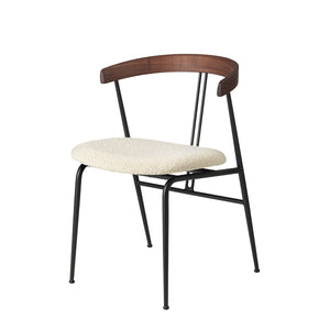 Violin Chair Seat Upholstered | Ivory 001 Karakorum Fabric