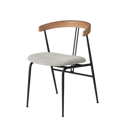 Violin Chair Seat Upholstered | Pearl 004 Karakorum Fabric