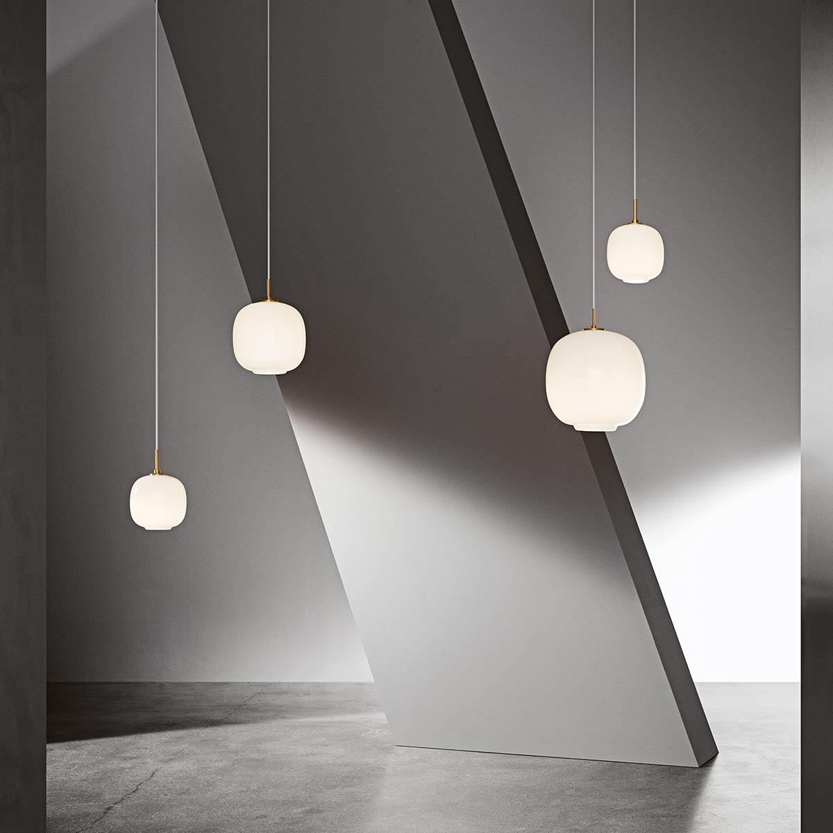 VL45 Radiohus Pendant | Opal White Glass