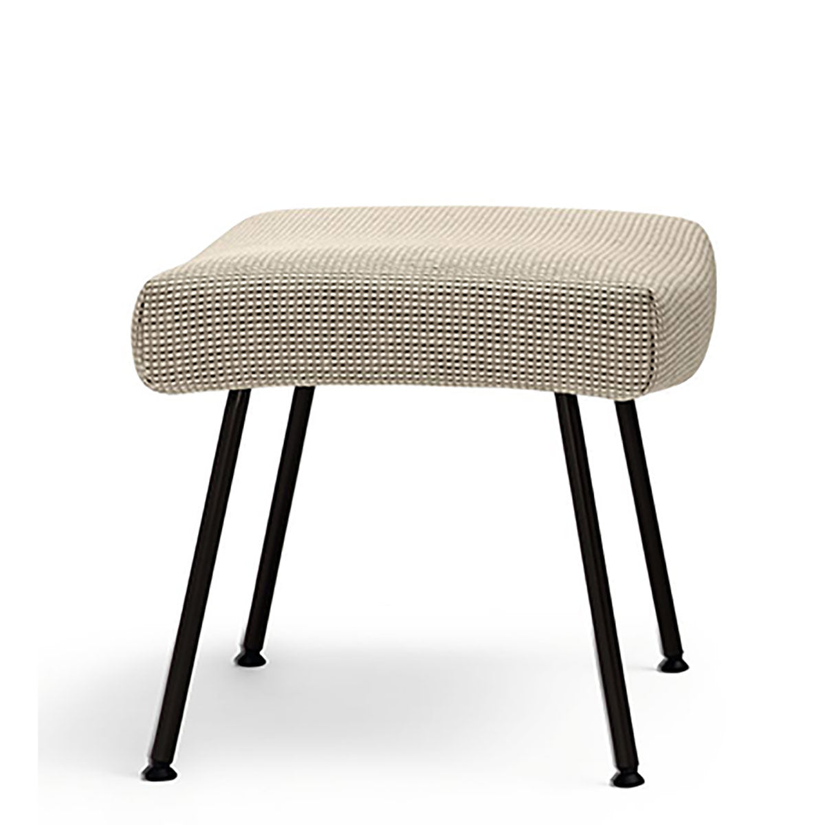 Votteler Stool | Isis 7274 Pale Grey Fabric