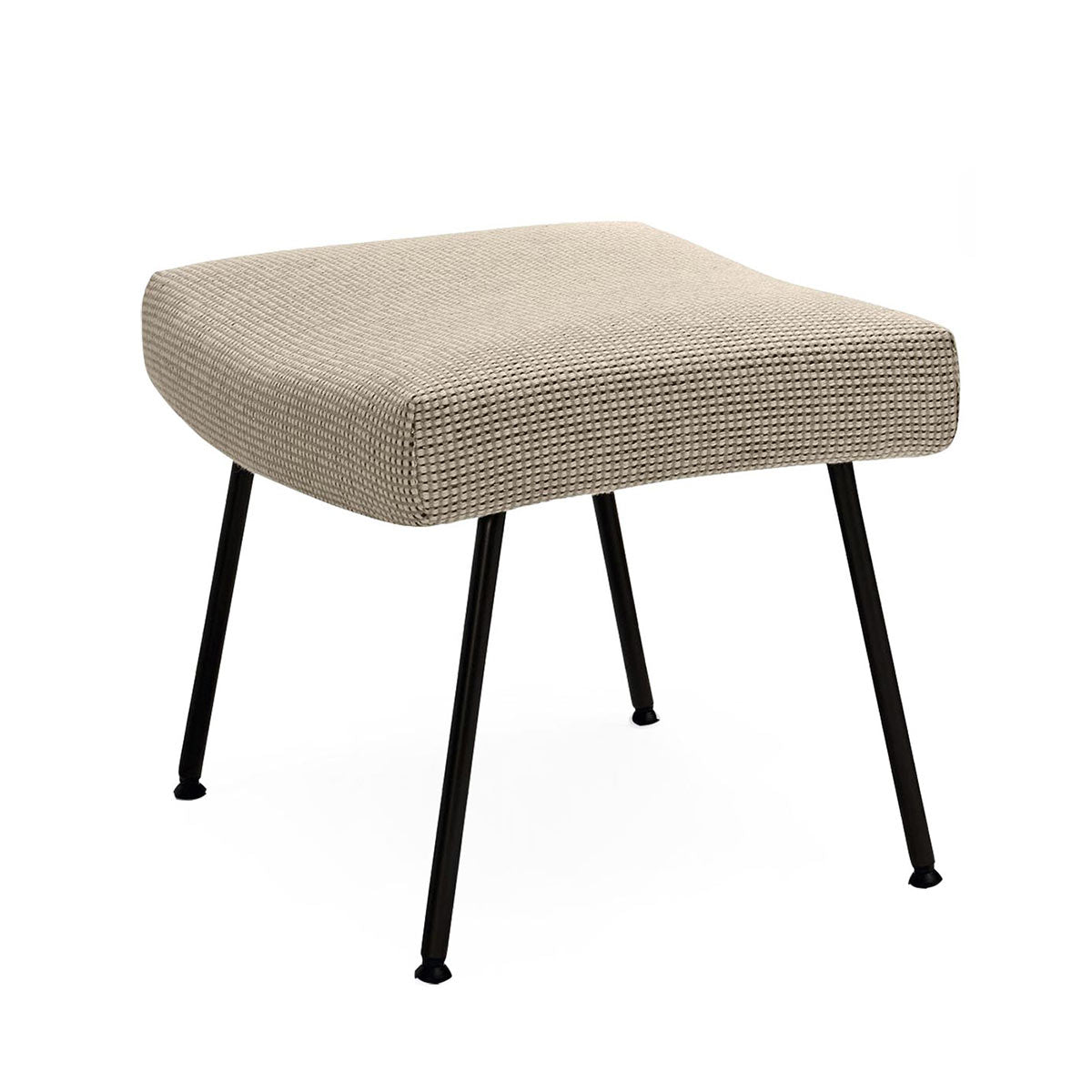 Votteler Stool | Isis 7274 Pale Grey Fabric