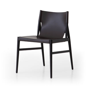 Voyage Chair | Dark Brown Saddle Leather
