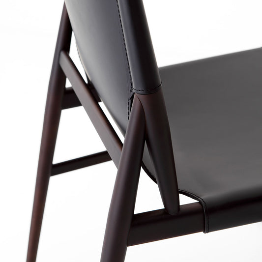 Voyage Chair | Dark Brown Saddle Leather