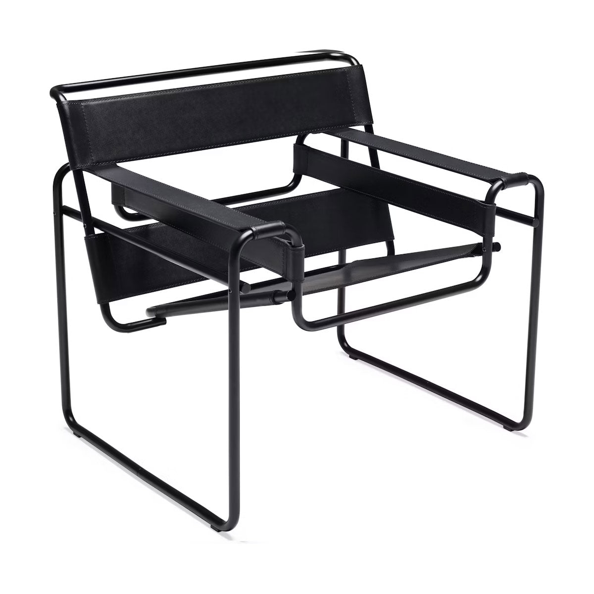 Wassily Lounge Chair | Black Belting Leather BLK