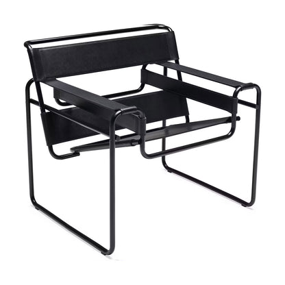 Wassily Lounge Chair | Black Belting Leather BLK