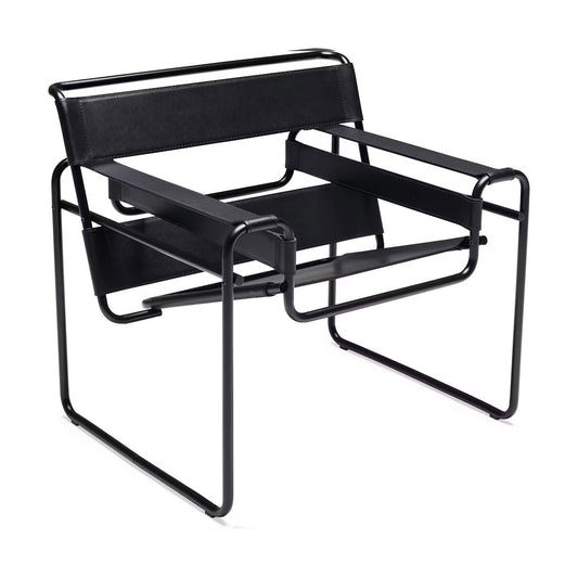 Wassily Lounge Chair | Black Belting Leather BLK