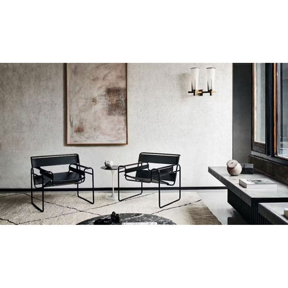 Wassily Lounge Chair | Black Belting Leather BLK