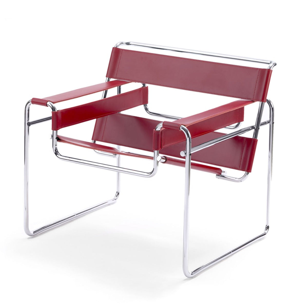 Wassily Lounge Chair | Red Belting Leather BL1905