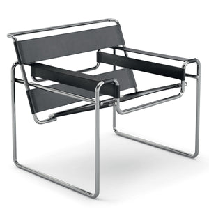 Wassily Lounge Chair | Black Belting Leather BLK