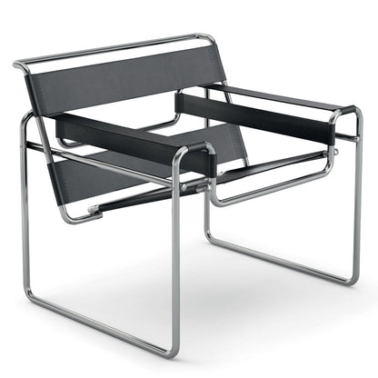 Wassily Lounge Chair | Black Belting Leather BLK