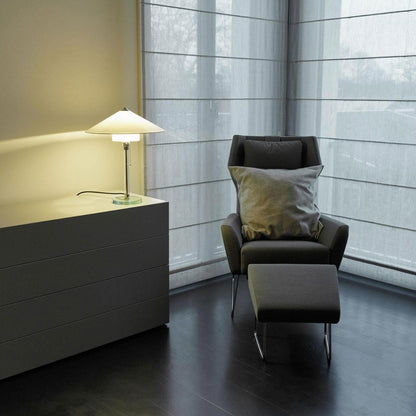 Wagenfeld 27 Table Lamp | Clear Glass Base and Stem