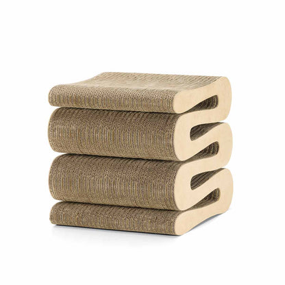 Wiggle Stool | Corrugated Cardboard