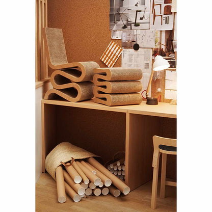 Wiggle Stool | Corrugated Cardboard
