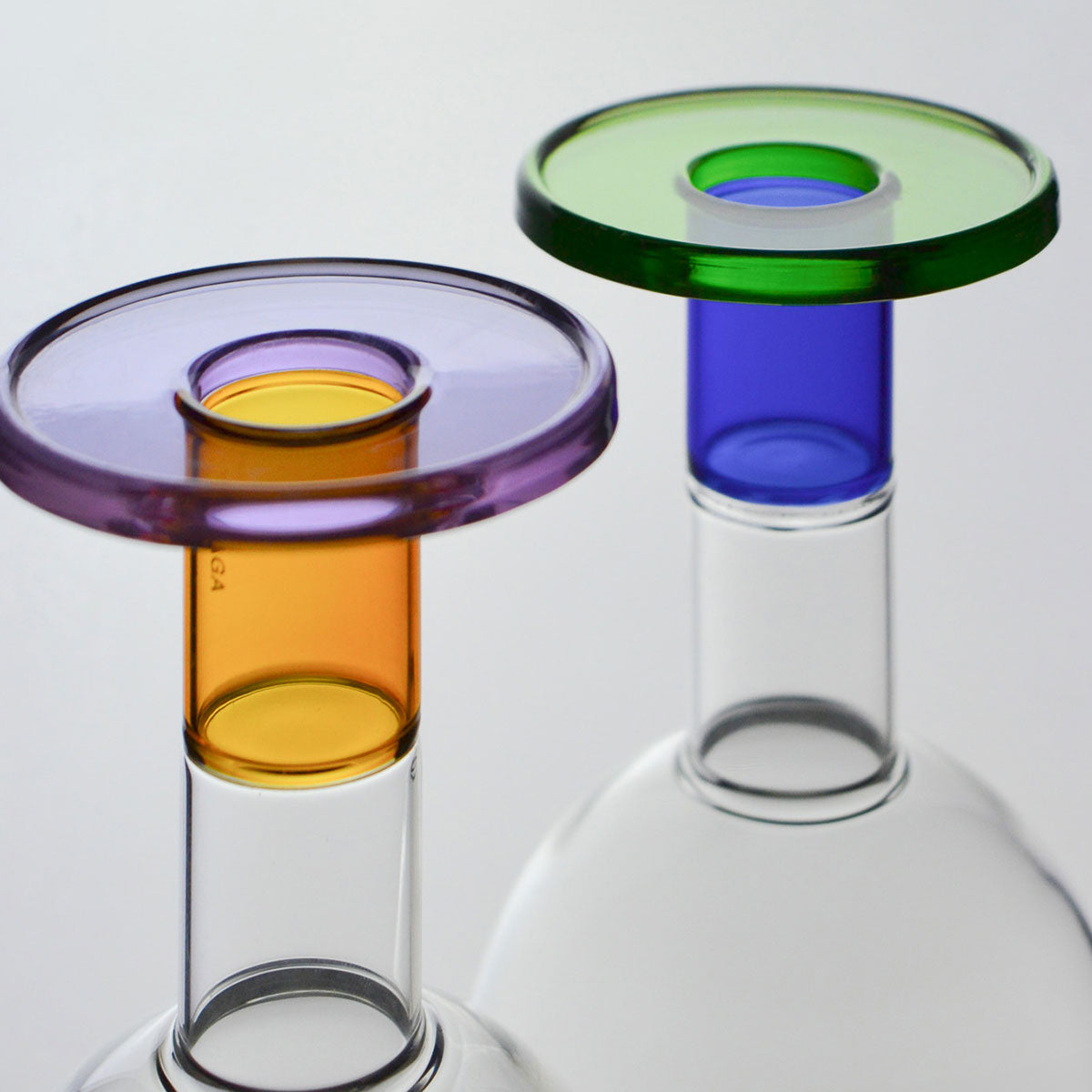 Pair of Eclipse Wine Glasses | Multicoloured