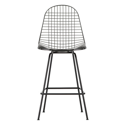 Eames Wire Stool High | Dark Powder Coat Frame with Felt Glides