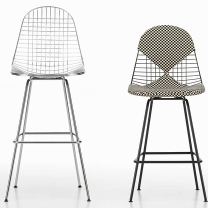 Eames Wire Stool Medium | Chromed Frame with Felt Glides