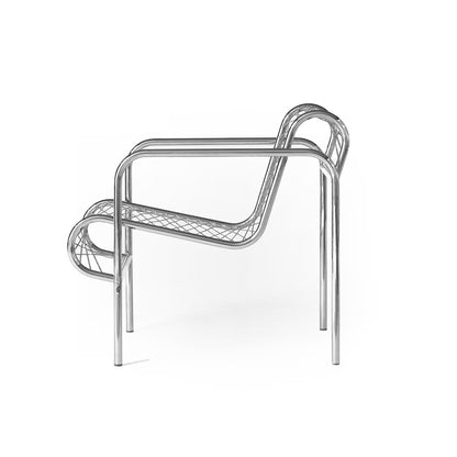 Wire Chair | Hand Polished Stainless Steel Frame