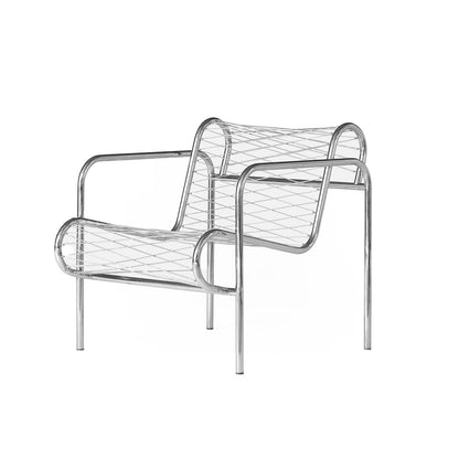 Wire Chair | Hand Polished Stainless Steel Frame