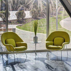 Womb Chair Relax | Brown White Harley Upholstery