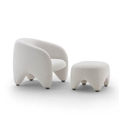 Yuzu Armchair | Deep Red Lama 804 Fabric
