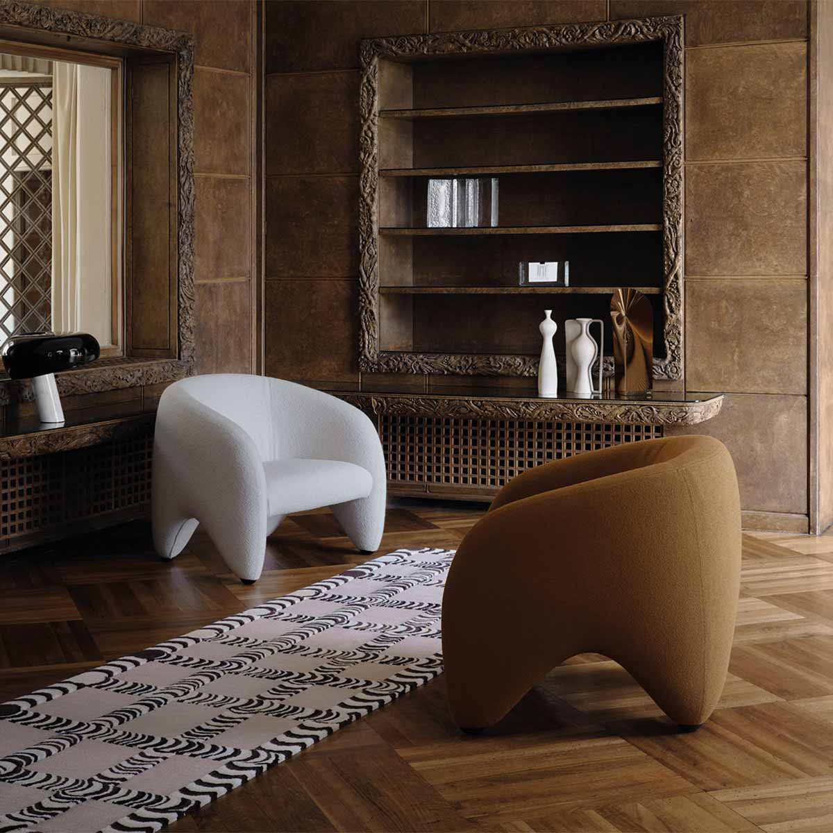 Yuzu Armchair | Light Grey Lama 801 Fabric