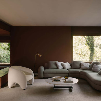 Yuzu Armchair | Light Grey Lama 801 Fabric