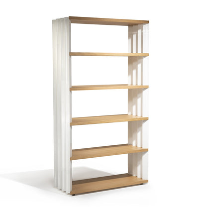 Z24 High Bookcase | Talc Polished Painted Steel Frame