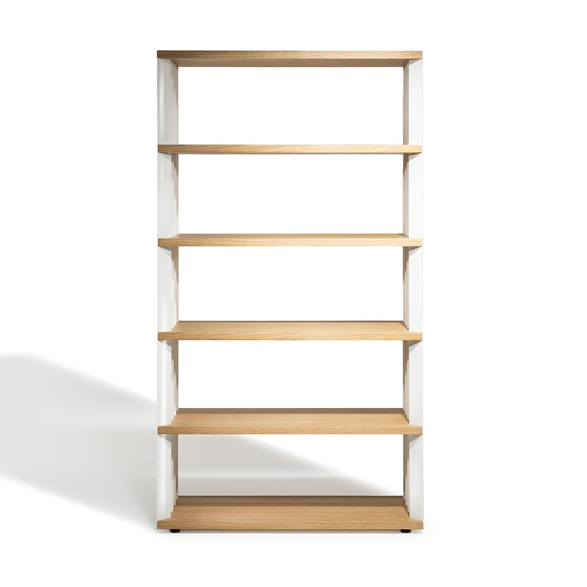 Z24 High Bookcase | Talc Polished Painted Steel Frame