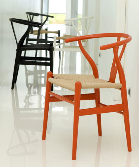 The Wishbone Chair in lacquered colours