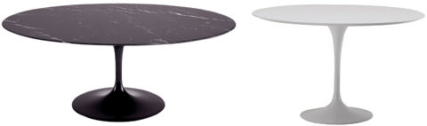 Oval and Round Dining Tables from the Eero Saarinen Tulip Collection for Knoll Studio