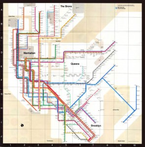 New York Subway Map 1972
