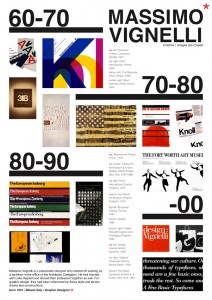 Examples of Vignelli's work - infographic courtesy of  http://cargocollective.com/HarryLeung/Massimo-Vignelli-Project 