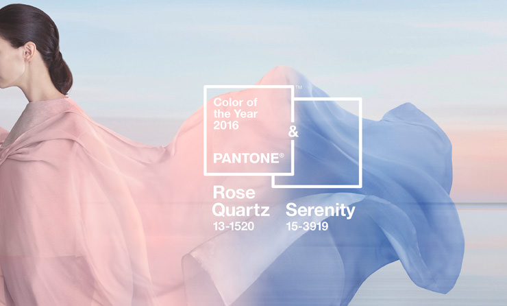 Rose Quartz Serenity Pantone colour of  the year 2016