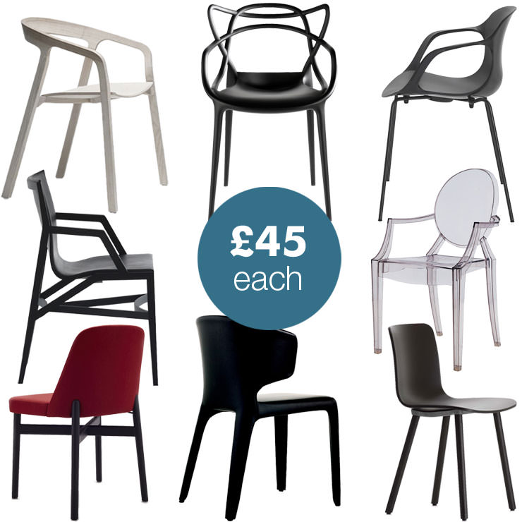 Selection of ex-display chairs Aram Store