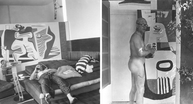 Le Corbusier at Eileen Gray's Villa E1027
