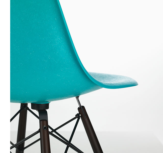 Turquoise Ltd Edition DSW Eames Fiberglass Side Chair