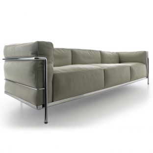 LC3 3 Seat Sofa by Le Corbusier, Jeanneret, Perriand for Cassina - Aram Store