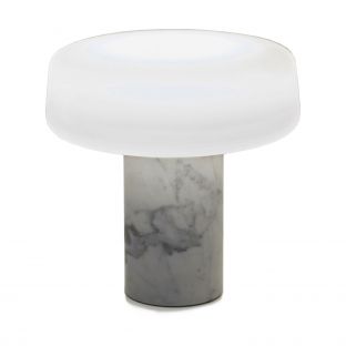 Solid Table Lamp - Grey Carrara