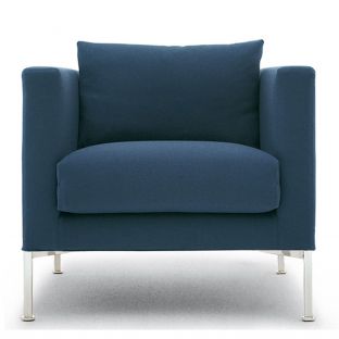 Box Armchair with Flexible Back