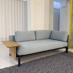 Ex Display Anagram Sofa with clip on Rectangle Table by Vitra - Aram