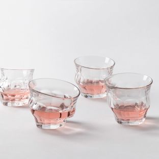 Tipsy Glasses Set of 4 Medium by Loris Jaccard and Livia Lauber for Ensemble - Aram