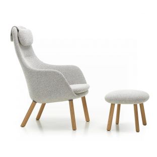 HAL Lounge Chair with Ottoman by Jasper Morrison for Vitra - ARAM Store