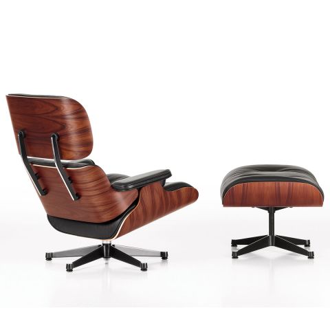 Charles and Ray Eames Large Santos Lounge Chair and Ottoman for Vitra - Aram Store