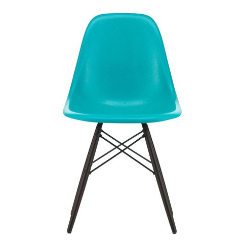 Charles & Ray Eames Limited Edition DSW Turquoise Fiberglass Chair for Vitra - Aram