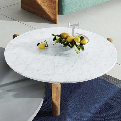 Table à Plateau Interchangeable 75cm by Charlotte Perriand for Cassina - ARAM Store